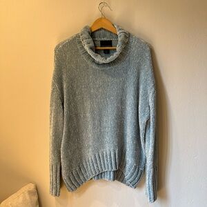 Cynthia Rowley Light Blue Cowl Neck Sweater